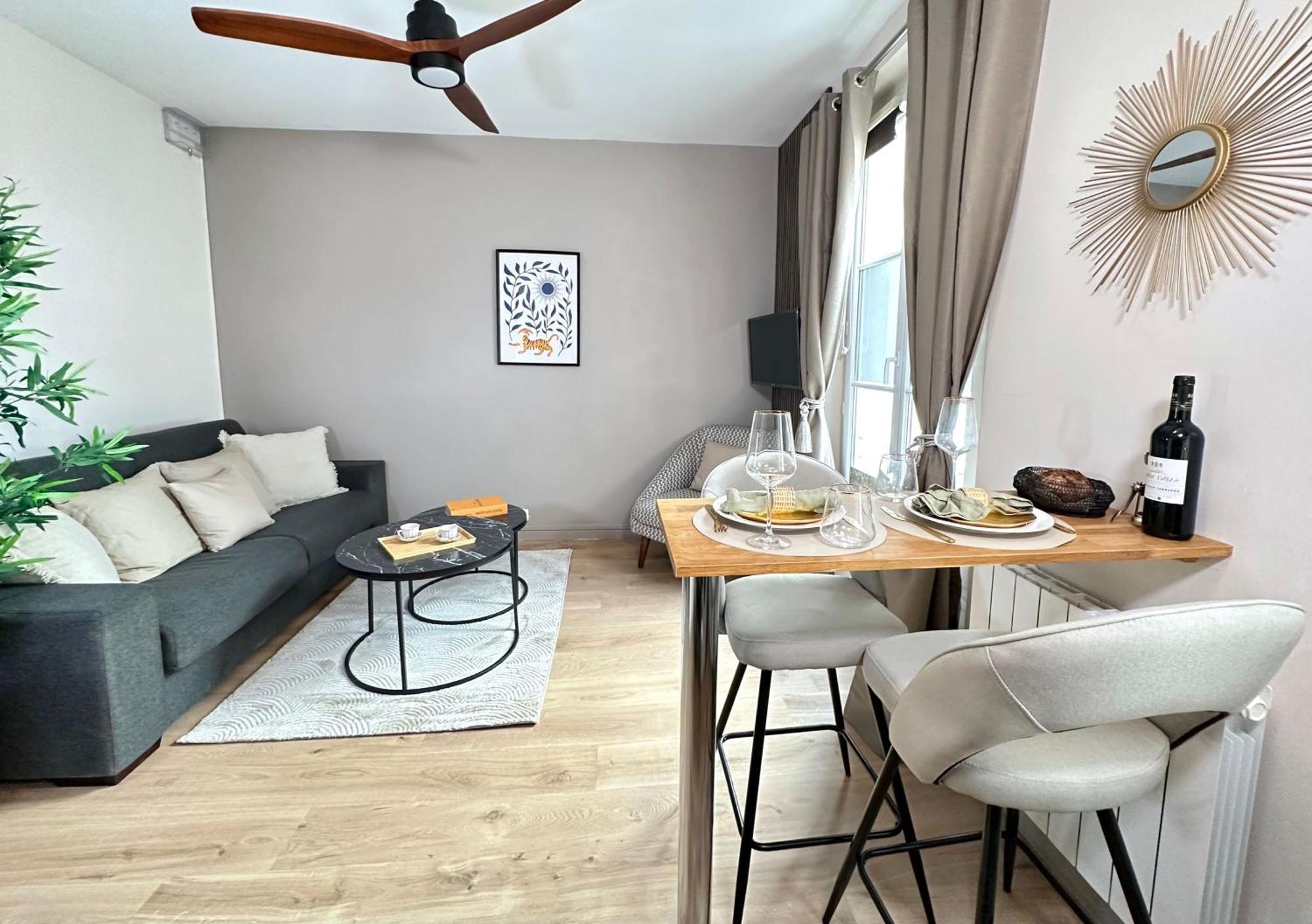 Chic Paris Studio Eiffel Tower Proximity Exterior photo